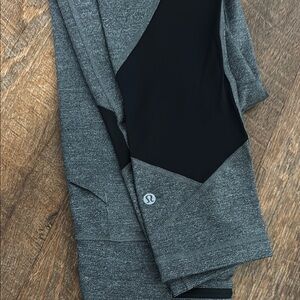 Lululemon Gray and Black Leggings